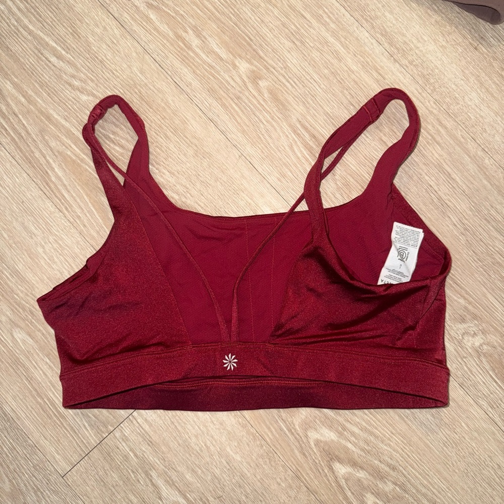 Athleta Burgundy Sports Bra❤️